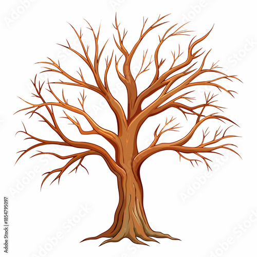 autumn tree silhouette