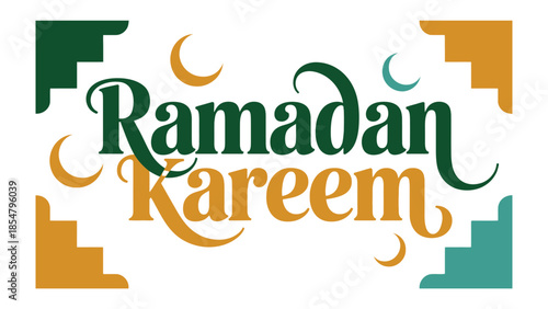 Ramadan Kareem: Celebrate the holy month with a festive design, embodying the spirit of blessings, generosity, and spiritual reflection.