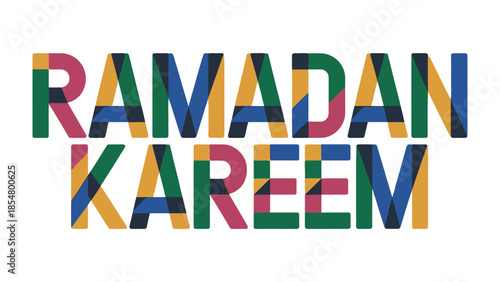 Ramadan Kareem: Celebrate the spirit of Ramadan with this vibrant and artistic design, conveying warmth and unity. The image displays the message Ramadan Kareem in a captivating way.