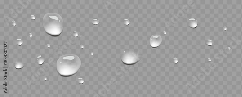 Rain drops tracing gentle lines of calm water.