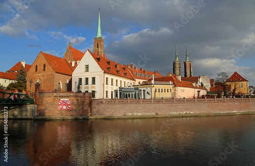 Buildings on Ostrow Tumski - Wroclaw, Poland