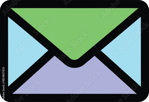 colorful envelope icon with rounded corners