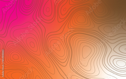 Abstract orange seamless swirl pattern vector background illustration
