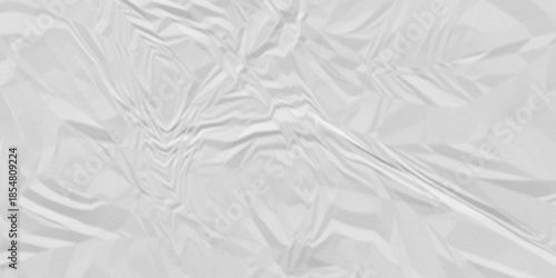Paper texture background, Old paper background ripple soft white pattern wave crumple. Crushed and creased soft paper. Abstract wrinkle effect grunge and rough backdrop vintage page.