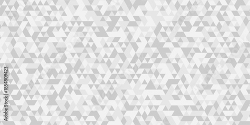 Abstract geometric wall tile and metal cube background triangle wallpaper. Seamless geometric pattern low polygon backdrop background. Gray diamond overlap polygonal background.