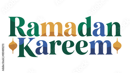 Ramadan Kareem: A vibrant and colorful visual, expressing the message of Ramadan Kareem, an important cultural and religious observance.