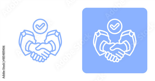 Corporate Culture Glyph , Two-tone color and contrasting background icon illustration