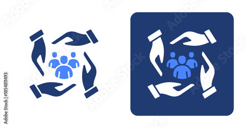 Communication Glyph , Two-tone color and contrasting background icon illustration