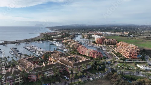 vistas del puerto de Sotogrande en el término municipal de San Roque, España