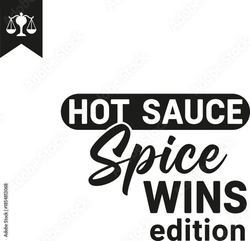 Spice Wins edition vector typography design white black orange on transparent background for cooking food apparel t-shirt sticker print community hobby gift creative svg