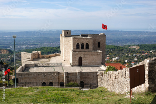 Kruja Castle in Albania. A timeless stone fortress overlooking the hills, where history, culture, and stunning views come together.