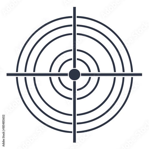  Bullseye: Abstract, Minimalist Aiming Target Design 