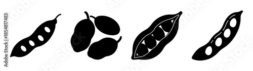 Different types of pods and seeds