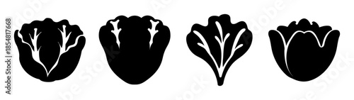 Silhouettes of vegetables