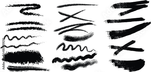 Brush strokes Vector