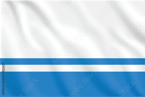 3d illustration waving flag of Altai. Vector flag of Altai. Symbol of Altai.