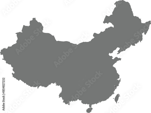 Vector Style Map of China with Regions and Provinces