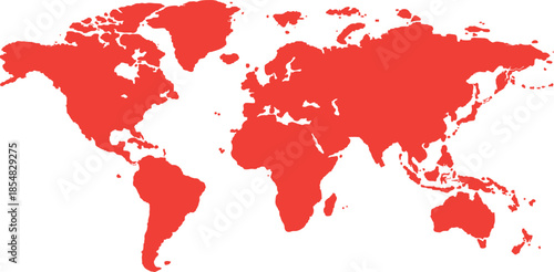 map of the world vector illustration