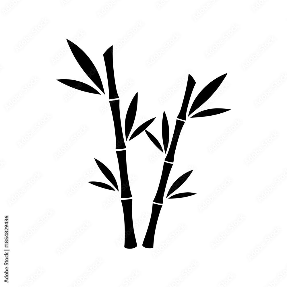 Obraz premium Simple bamboo illustration