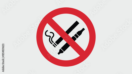 No Smoking and Vaping Prohibited Sign.