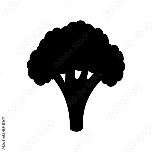Creative broccoli silhouette