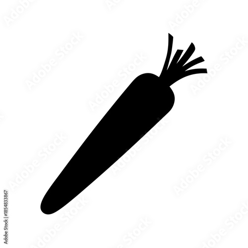 Silhouette of a carrot
