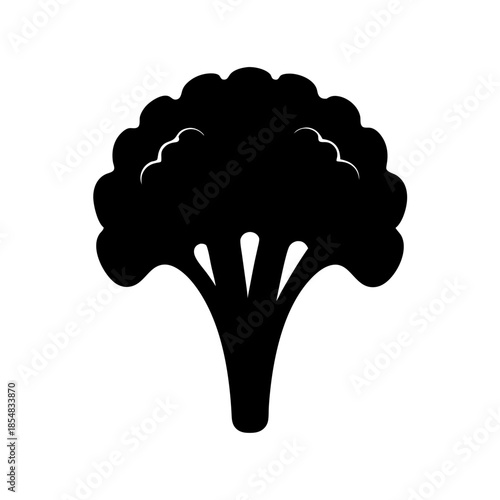 Silhouette of broccoli