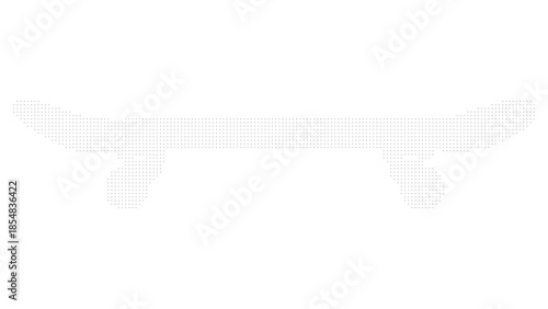 Minimalist White Skateboard Vector Graphic Isolated on Clean Background