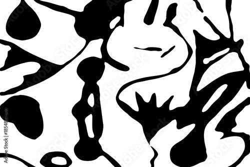 Abstract black and white pattern. For use in graphics. Minimalist illustration for printing on wall decorations