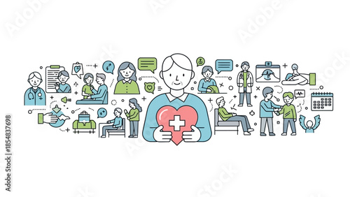 Healthcare and Medical Services Concept with Diverse Activities