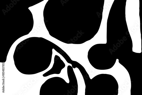 Abstract black and white pattern. For use in graphics. Minimalist illustration for printing on wall decorations