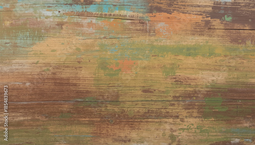 Pastel painted wooden plank background. Multicolor wood plank background. Wood texture with natural pattern.