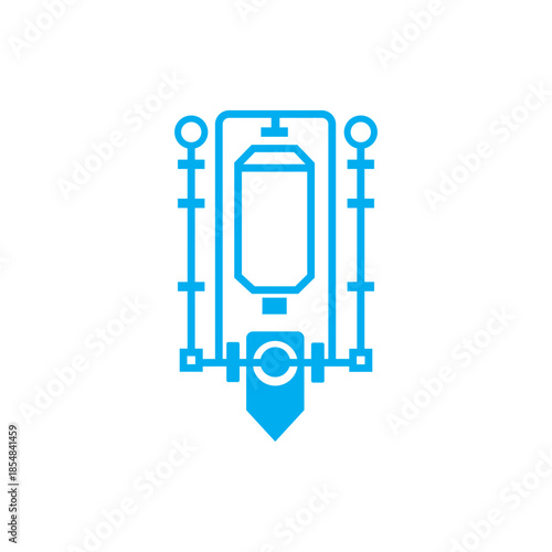 Oilfield Separator Equipment for Oil and Gas Production Vector Icon