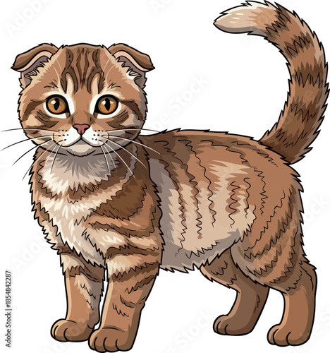 earthen whiskers a folded friends gentle spirit and playful elegance, vector isolated on transparent background