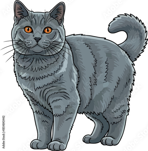 velvet shadow gaze a pondering felines quiet charm and gentle presence, vector isolated on transparent background