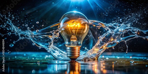 Illuminated Ideas: Dynamic Light Bulb Splash Photography