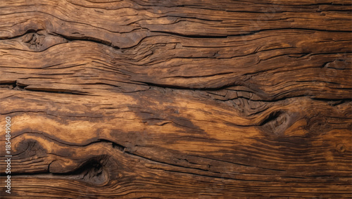 Close-up of wood grain with knots and weathered texture. Wood background with a natural, organic and textured pattern.