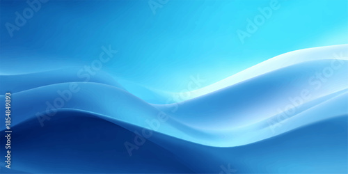 Abstract blue wavy background with smooth transitions