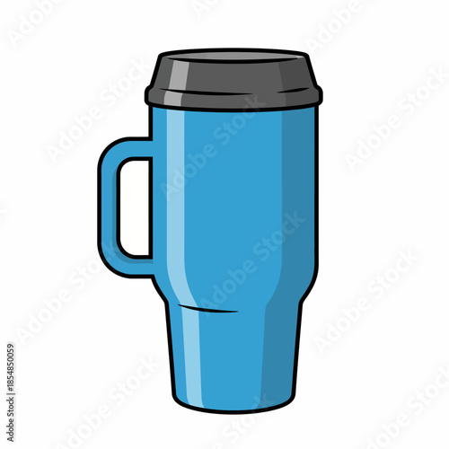 A light blue stainless steel tumbler with a clean, modern, and minimal design.