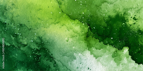 Abstract green watercolor texture background for design