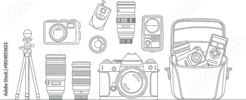 Photography Equipment Illustration