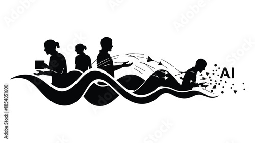 Human evolution from traditional work to artificial intelligence integration