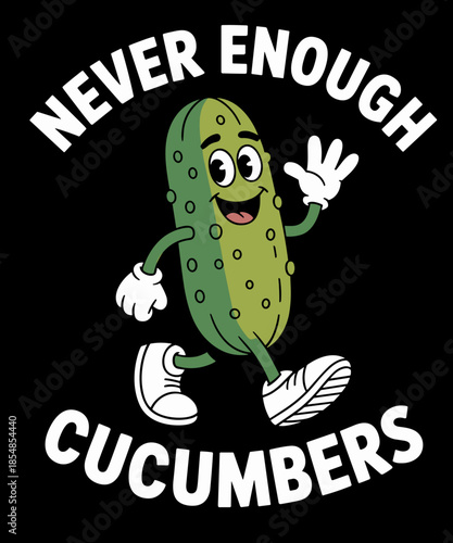 Funny Cucumber or Cucumbers Retro