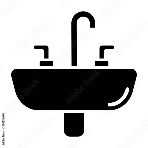 Sink Icon Vector Design Template Simple and Modern