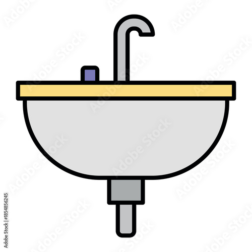 Sink Icon Vector Design Template Simple and Modern
