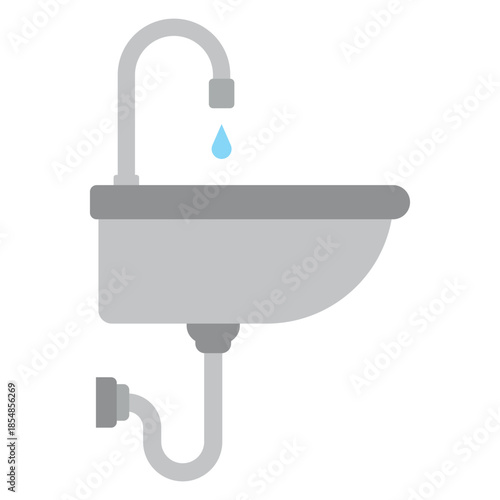 Sink Icon Vector Design Template Simple and Modern