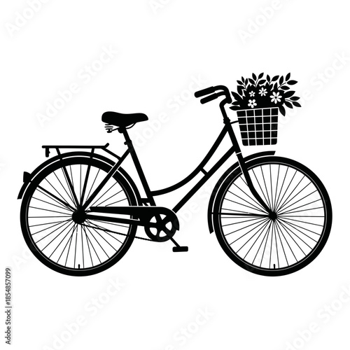 vintage bicycle vector illustration
