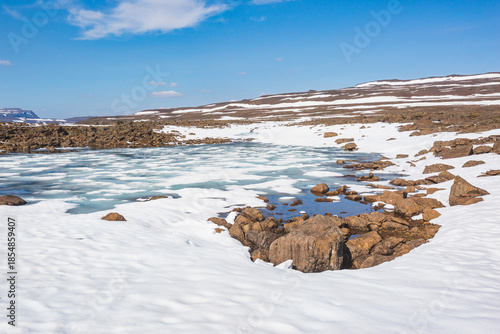 Lake on Putorana Plateau. Russia, Krasnoyarsk region