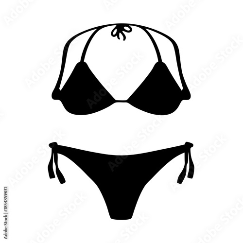 Shop stylish black bikini swimwear for women two piece bathing suit summer beach vacation wear