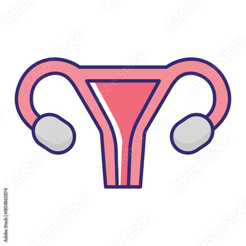 Female Anatomy Vector Icon which can easily modify or edit